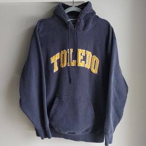 Vintage Steve & Barry's Navy Blue Toledo Hoodie Sweatshirt